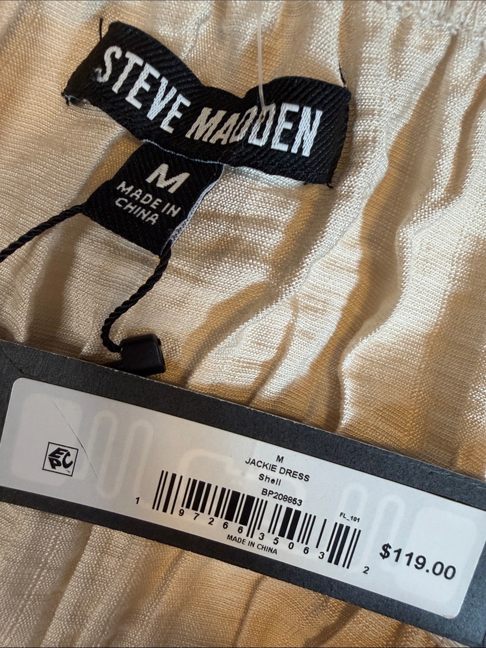 Steve Madden Jackie Dress Shell Spaghetti-Strap Maxi Dress. NWT. Medium - Picture 8 of 8
